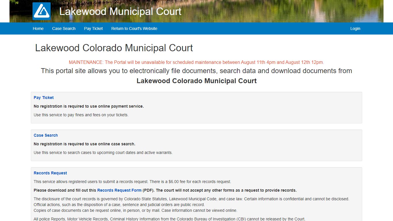 Lakewood Colorado Municipal Court | Lakewood Municipal Court